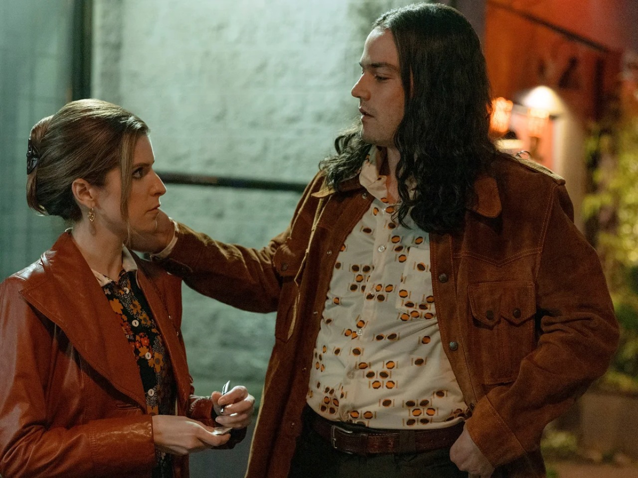 Anna Kendrick and Daniel Zovatto as serial killer Rodney Alcala in Woman of the Hour (2023)